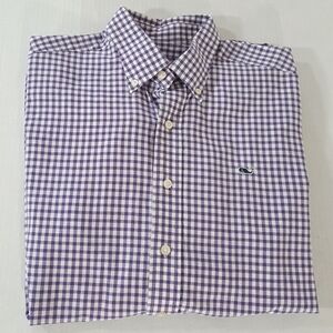 Vineyard Vines Gingham Long Sleeve Whale Shirt